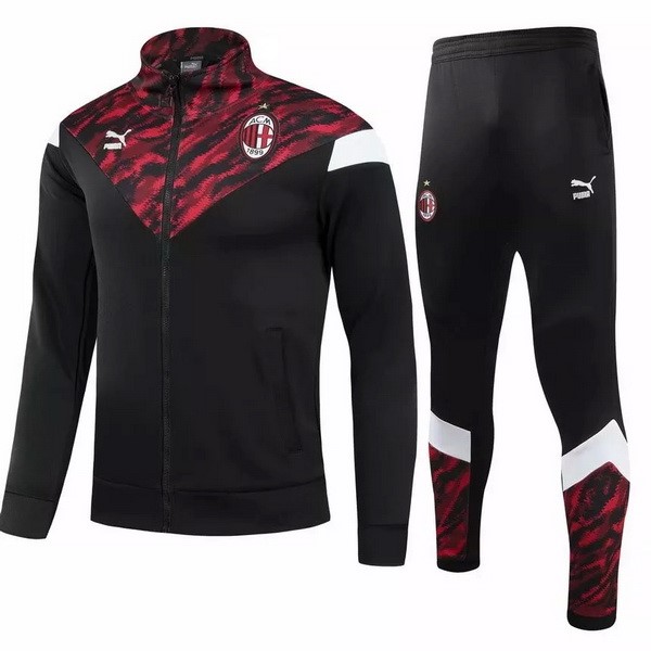 Chandal AC Milan 2021 2022 Negro Rojo